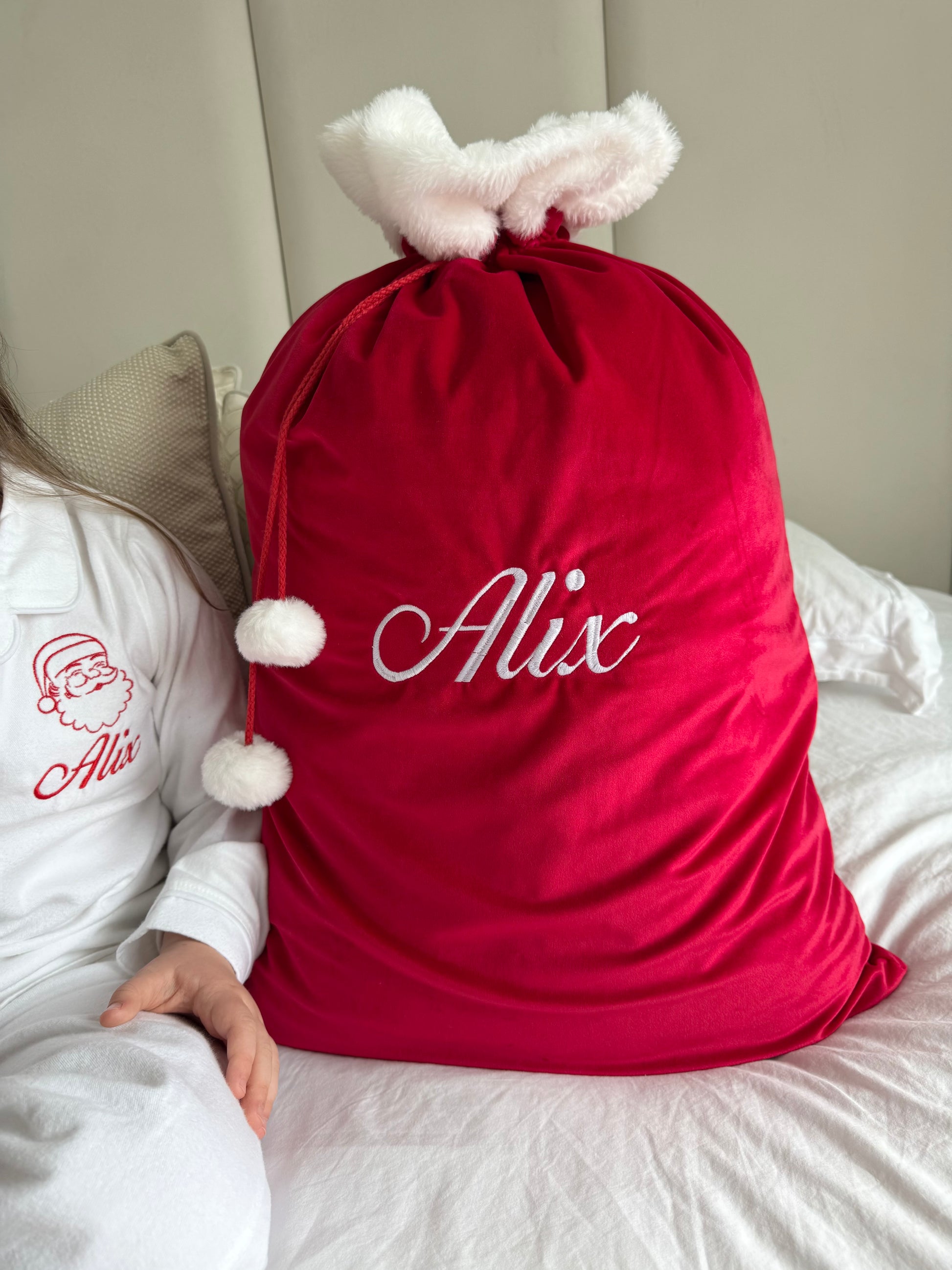 Red Velvet Santa Sack
