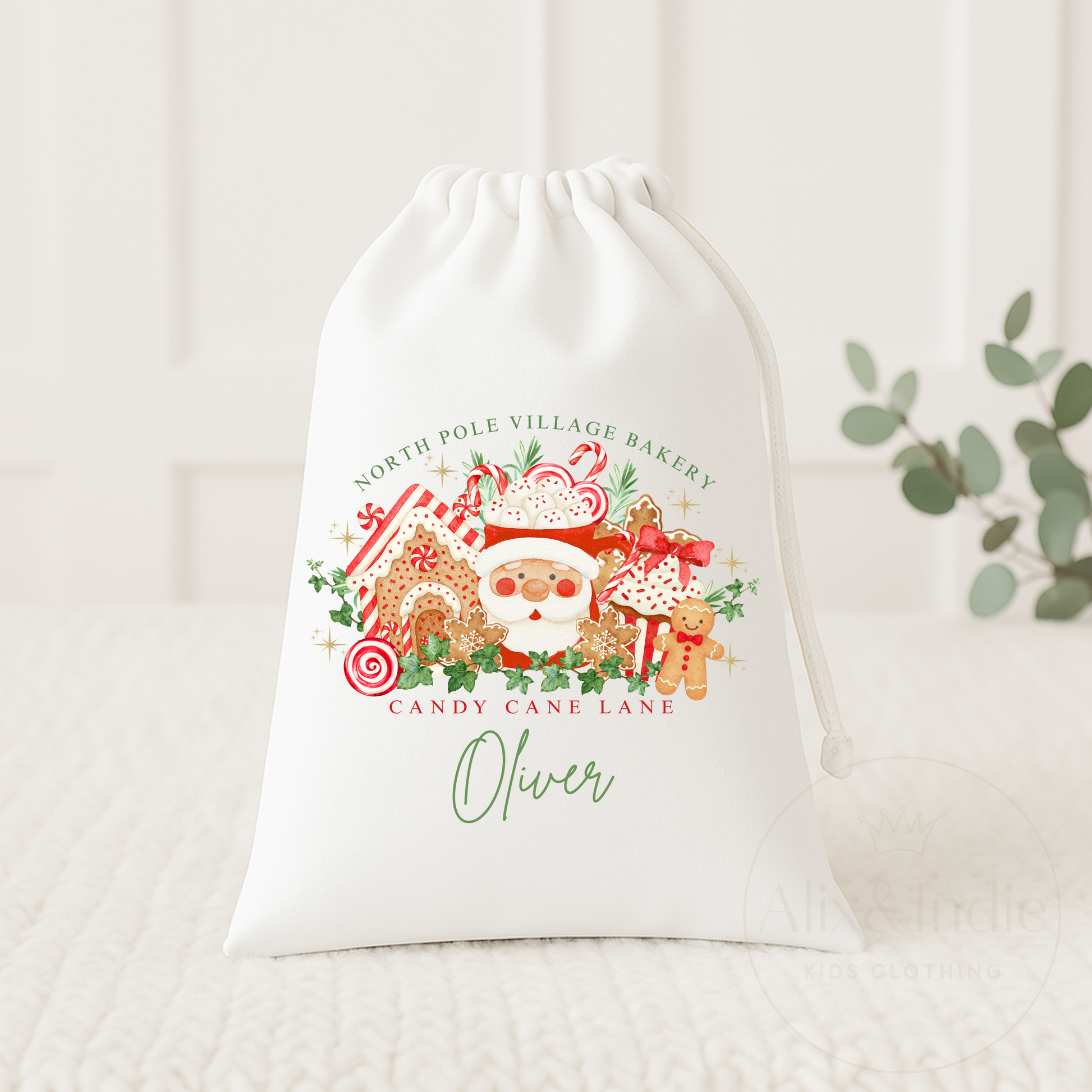 Drawstring Bag Small - North Pole Bakery