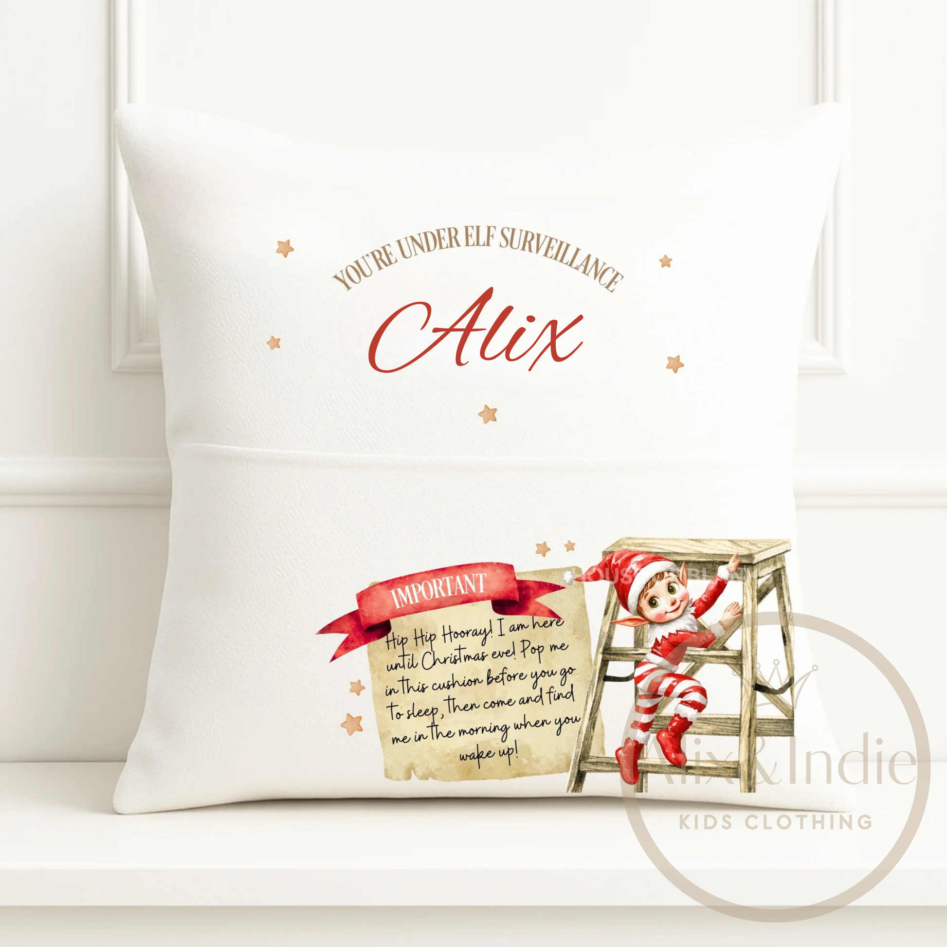 Elf Arrival Cushion
