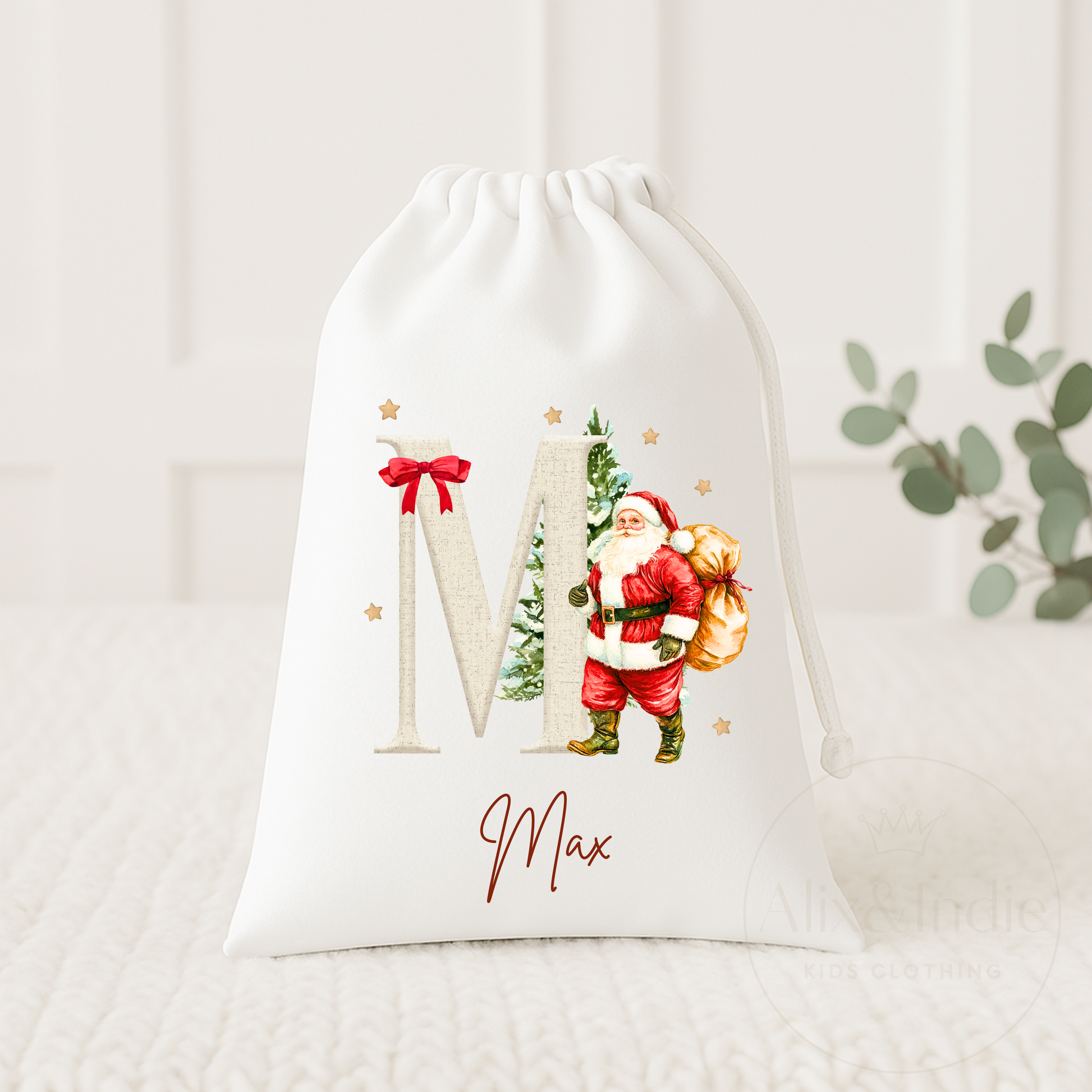 Drawstring Bag Small - Santa