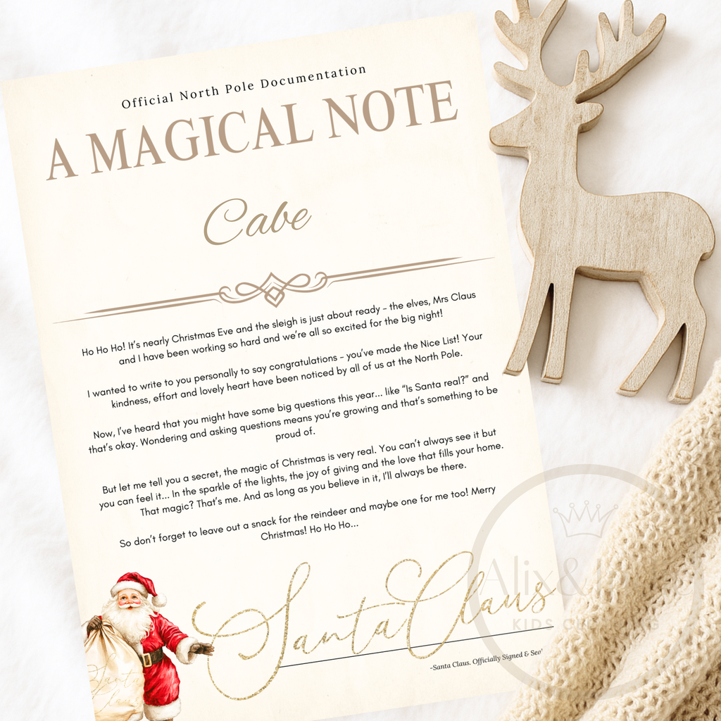 Traditional Santa Letters - Includes Envelope