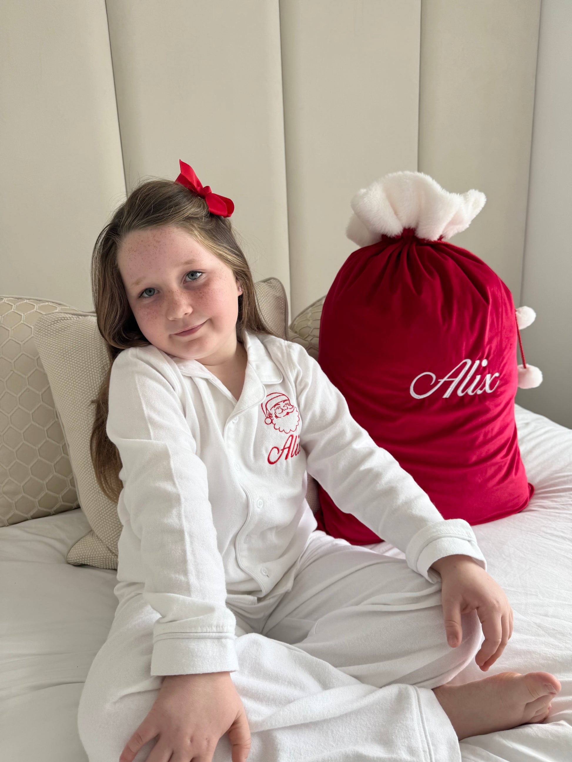 Red Velvet Santa Sack
