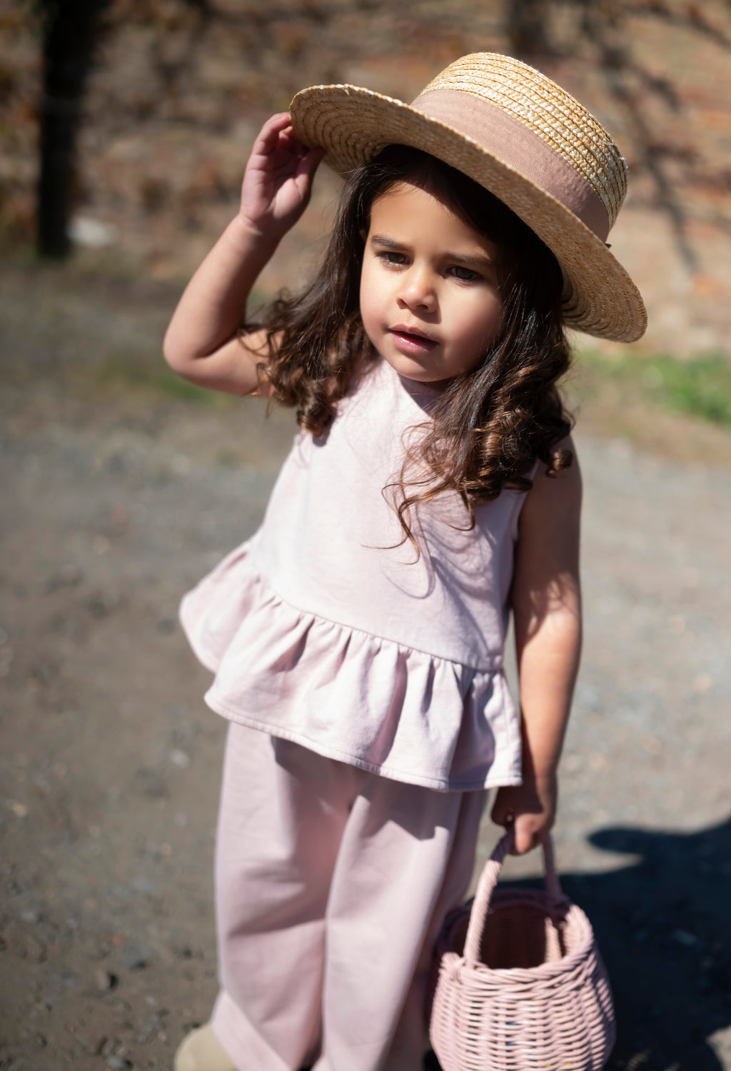 LP&S London - Peplum Summer Set Dusky Pink