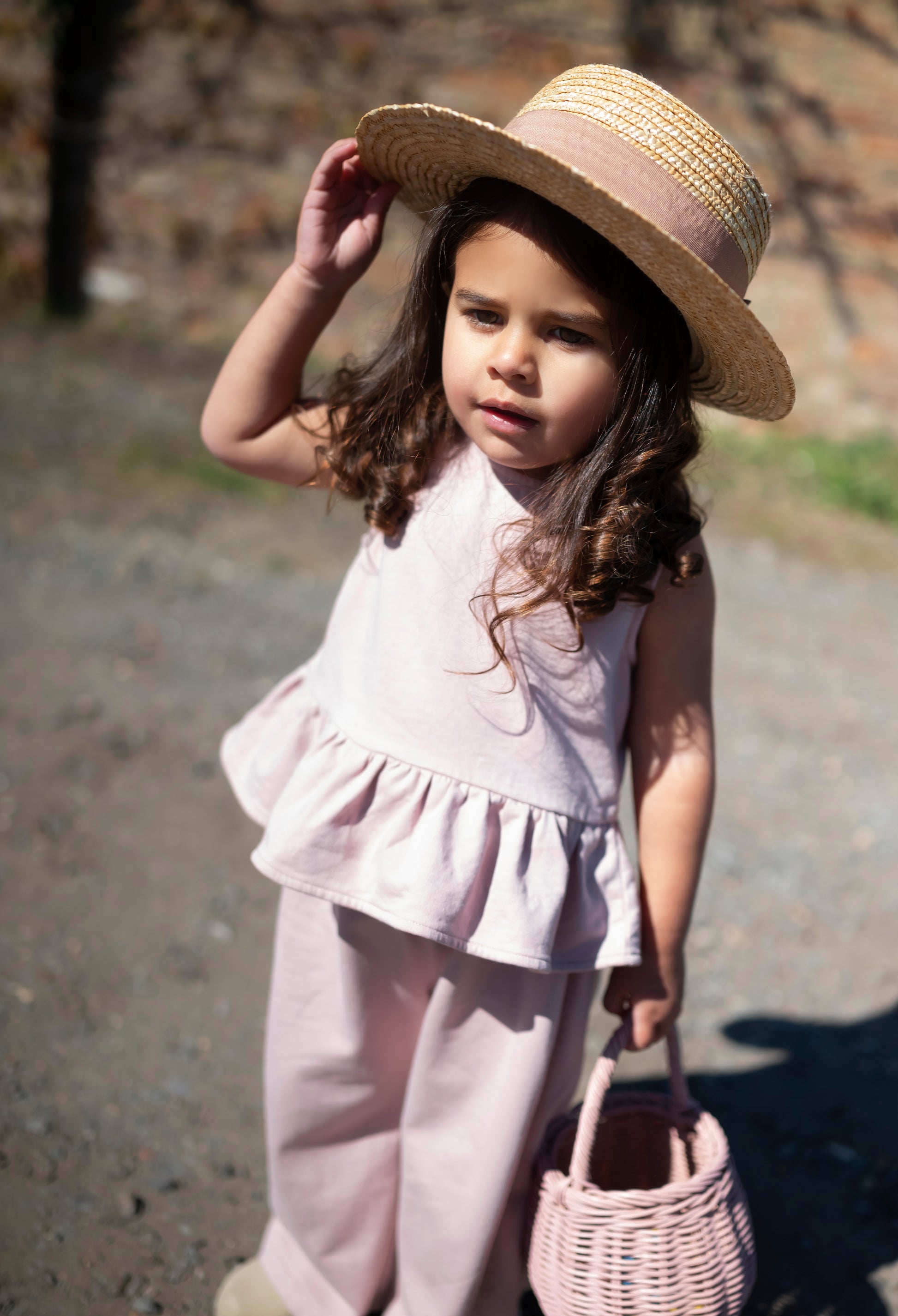 LP&S London - Peplum Summer Set Dusky Pink