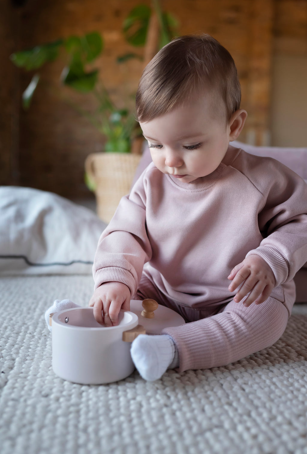 LP&S London - Cotton Sweatshirt Dusky Pink