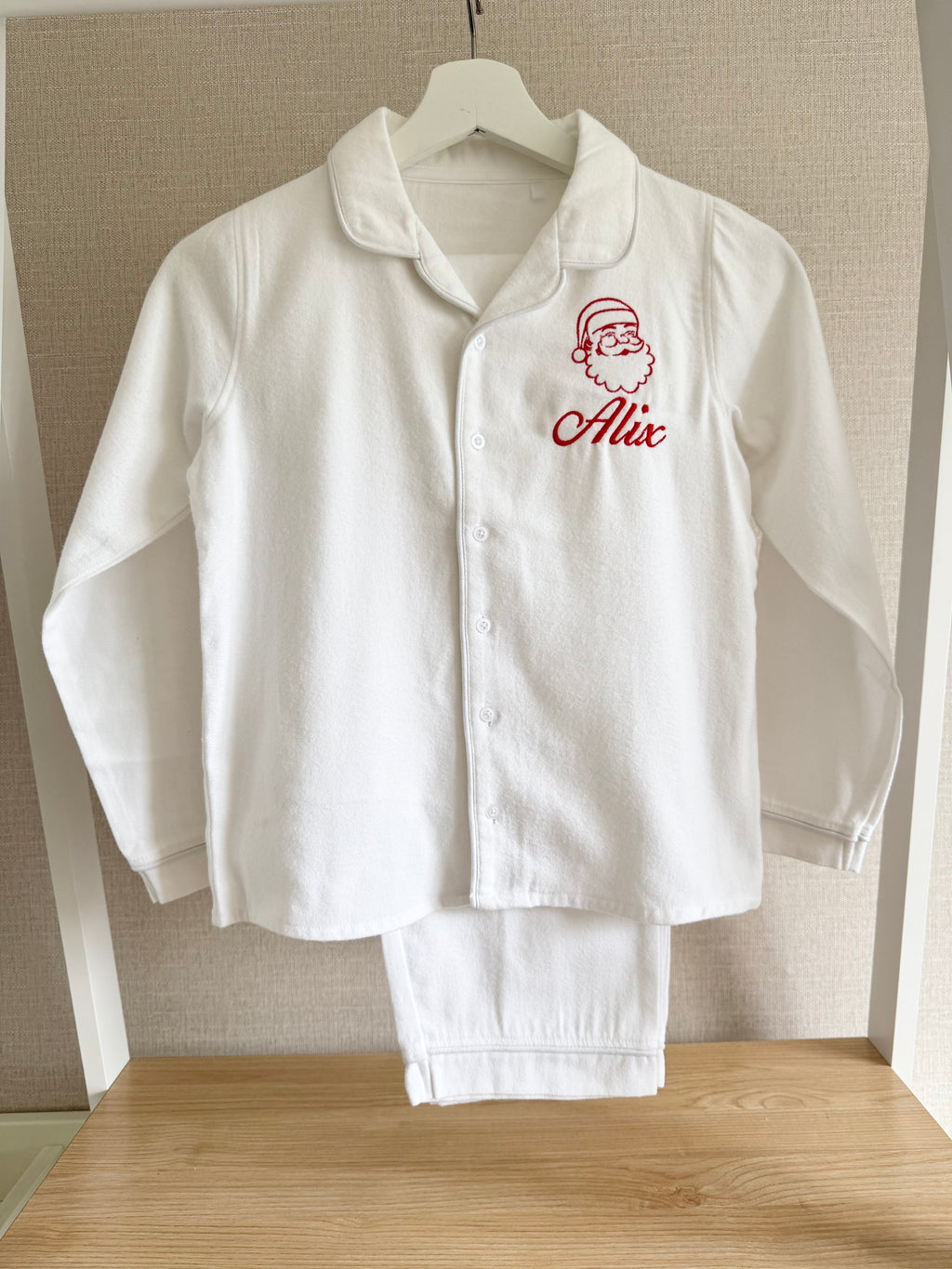 Kids Brushed Cotton Santa Pyjamas
