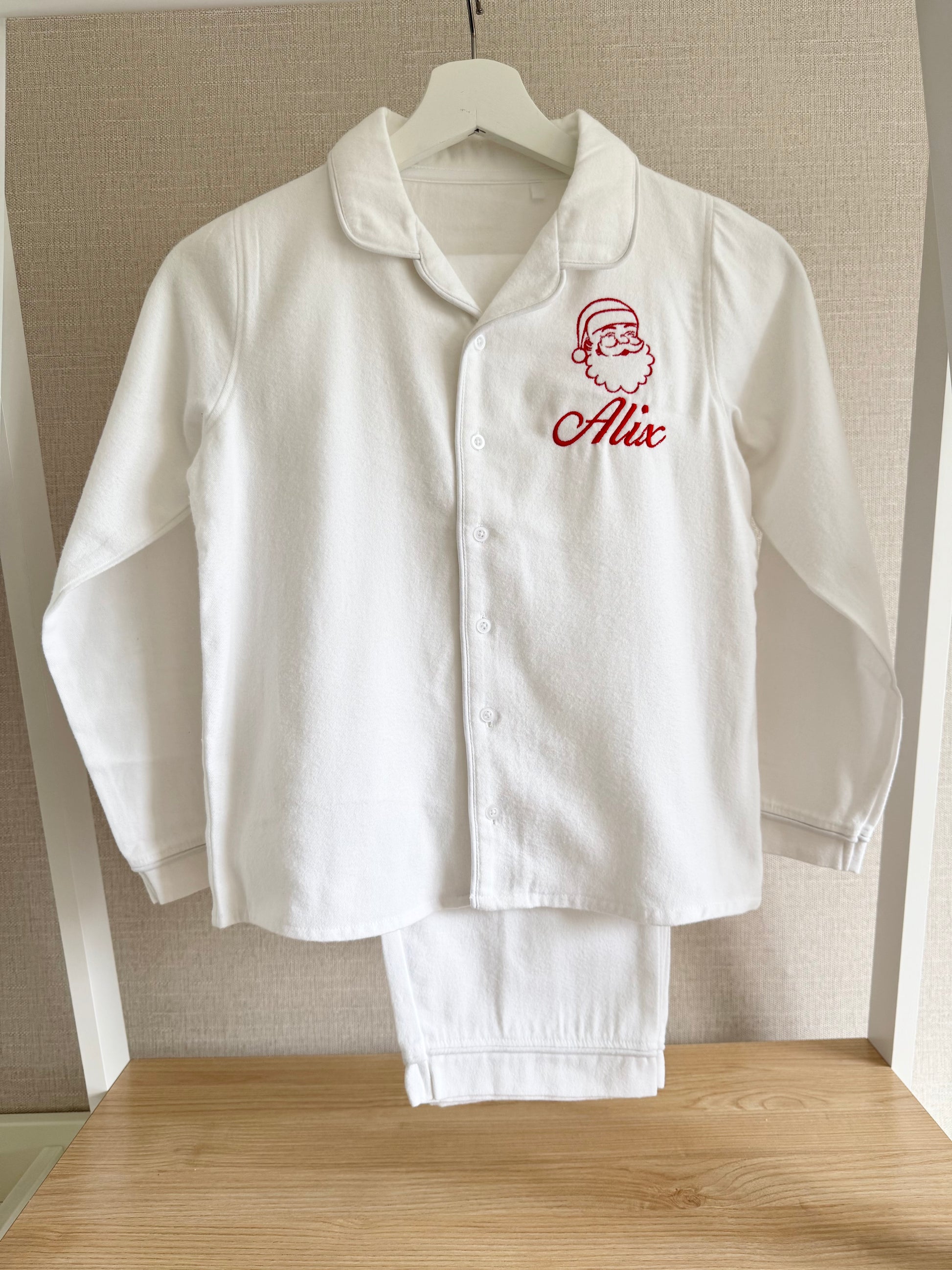 Kids Brushed Cotton Santa Pyjamas