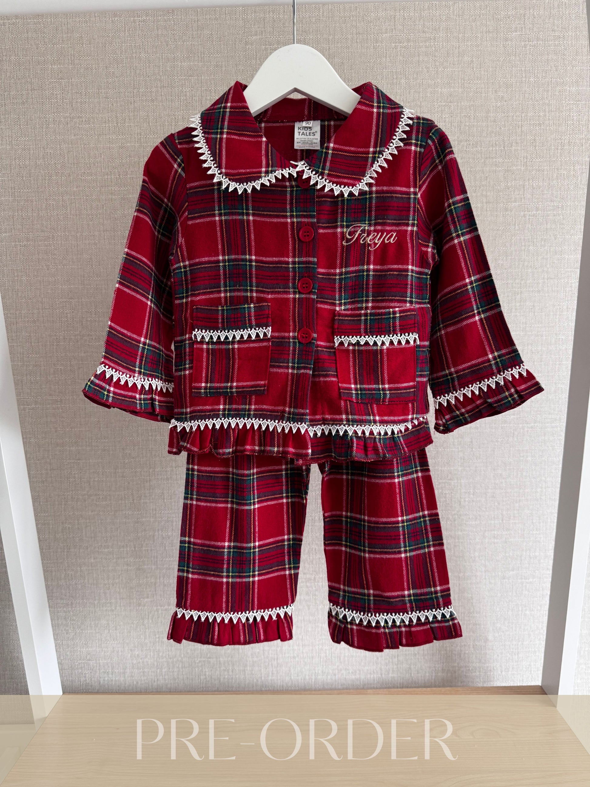 Girls Tartan Pyjamas