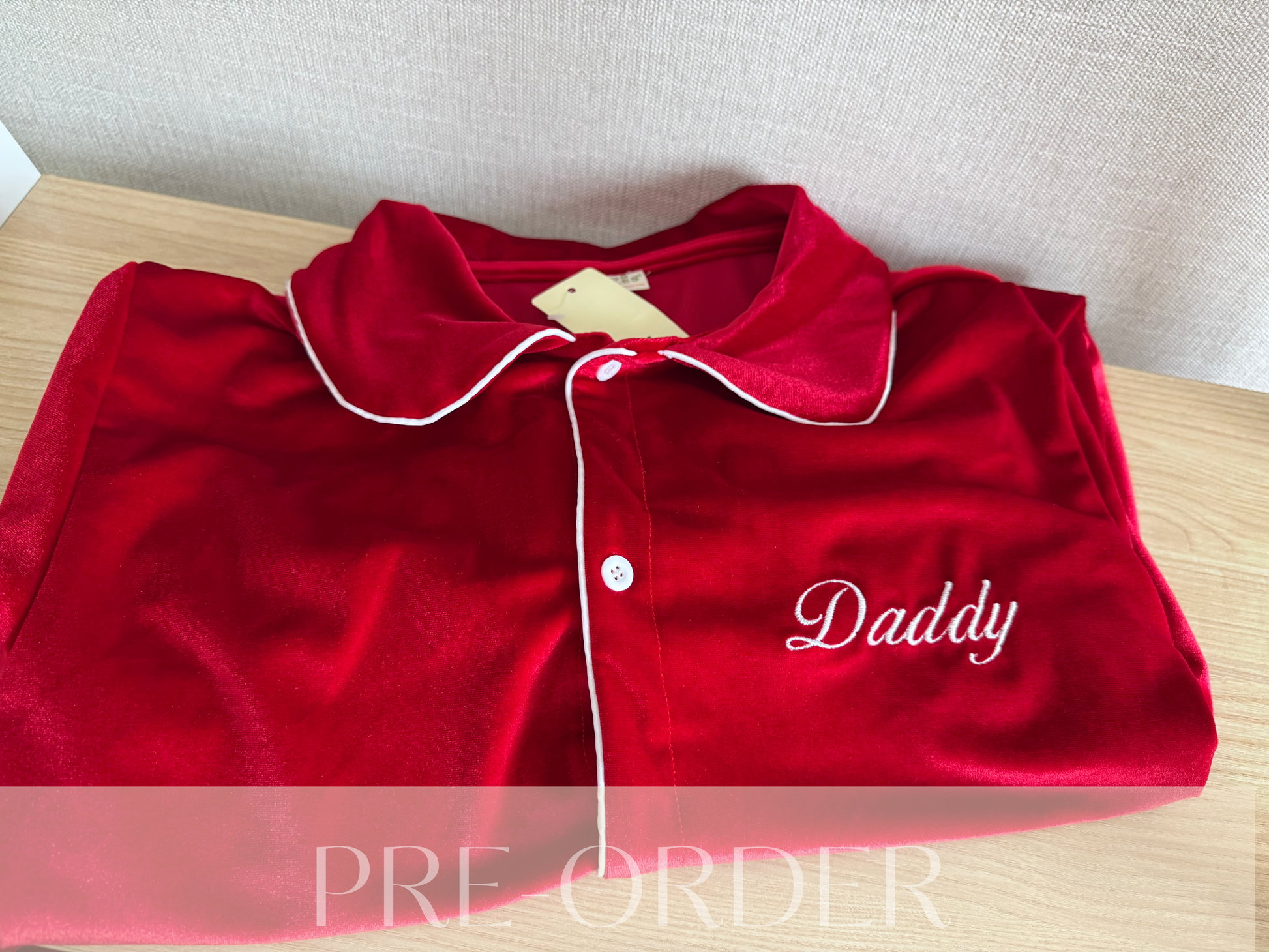 Men's Red Velvet Pyjamas